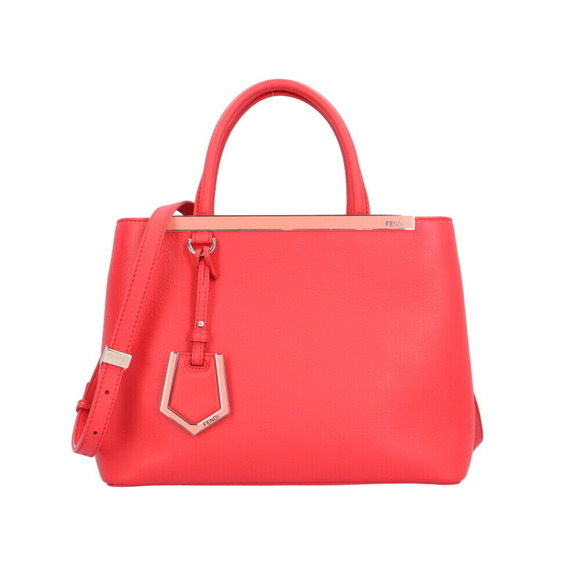 FENDI Red Leather Shoulder Bag - Picture 1 of 8